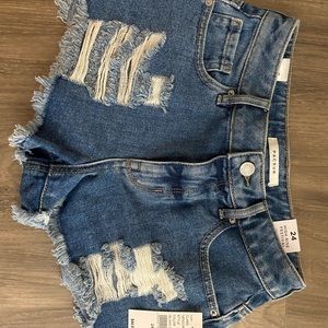 Pacsun High rise festival jean shorts